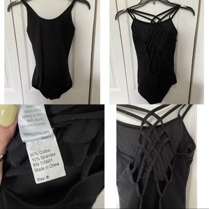 Black Leotard with detailed back